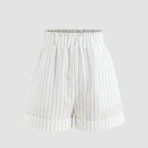 Cider Pinstripe Dressy Pull-On Shorts XS - White